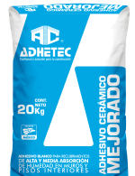 adhesivo cerámico mejorado adhetec